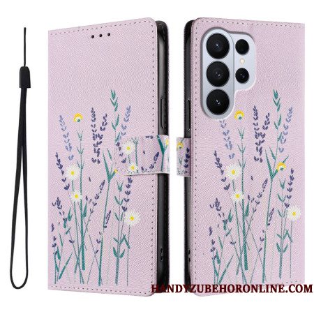 Flip Case Leren Samsung Galaxy S26 Ultra Lavendel