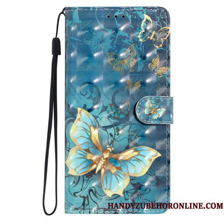 Flip Case Leren Xiaomi 15 3d Vlinders