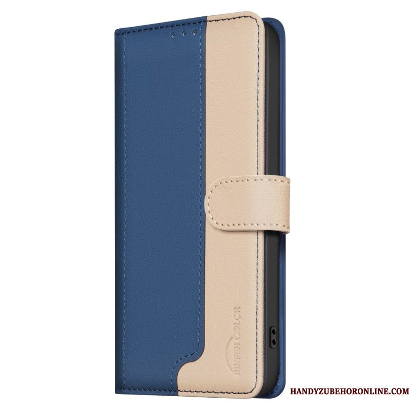 Flip Case Leren Xiaomi 15 Binfen Color Tweekleurig