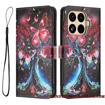 Flip Case Leren Xiaomi 15t Pro Vlinderboom