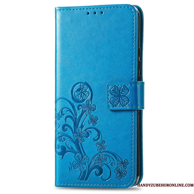 Flip Case Leren Xiaomi 17 Pro Max Klavertjes Vier