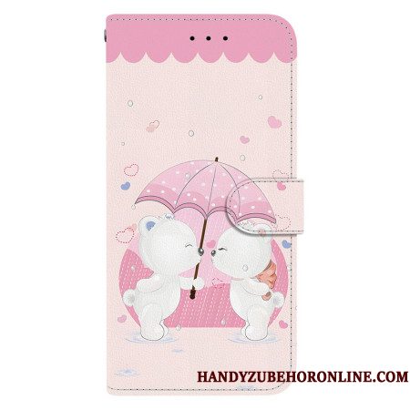 Flip Case Leren Xiaomi Redmi Note 14 4g Twee Beren