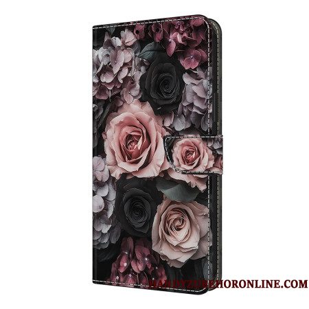 Flip Case Leren Xiaomi Redmi Note 14 Pro 4g Rozendecoratie