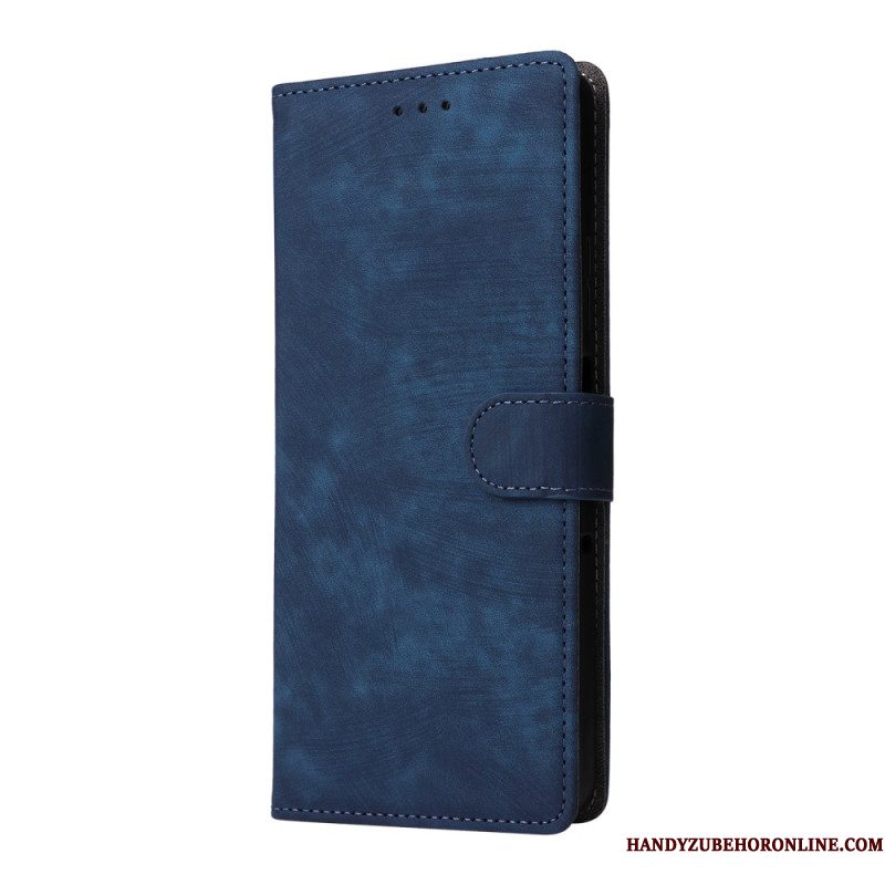 Flip Case Leren Xiaomi Redmi Note 14 Pro Plus 5g Suède Variant Met Bandje