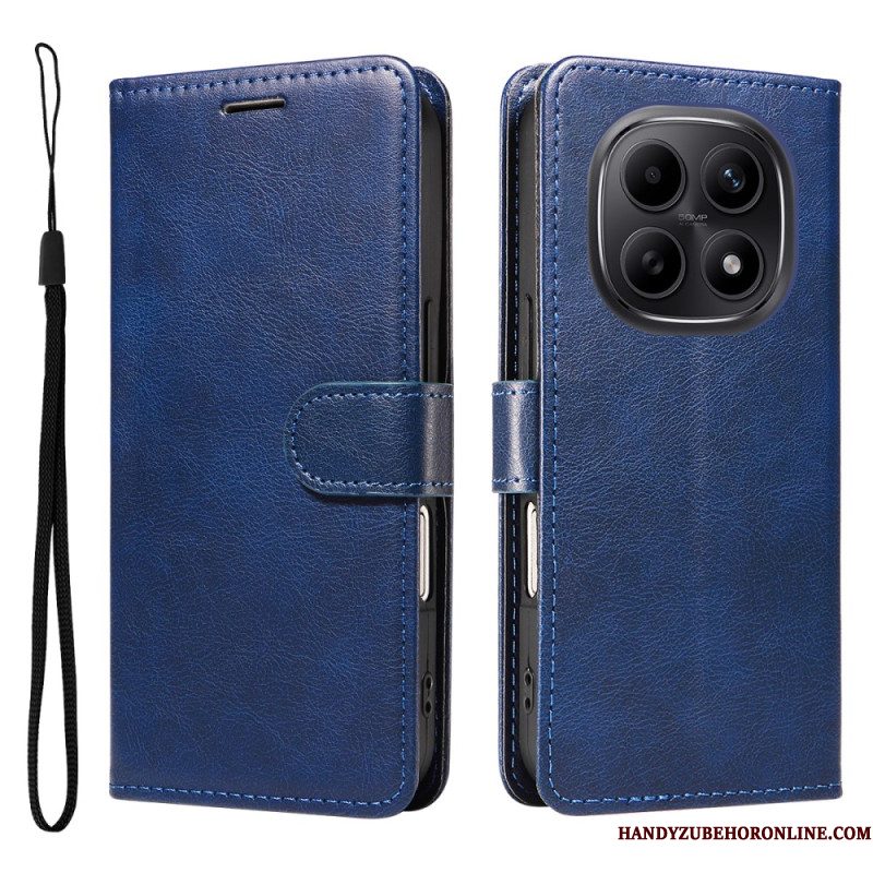 Flip Case Leren Xiaomi Redmi Note 15 5g Effen Leerlook