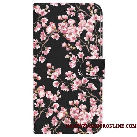 Flip Case Leren Xiaomi Redmi Note 15 5g Pruimenbloesem