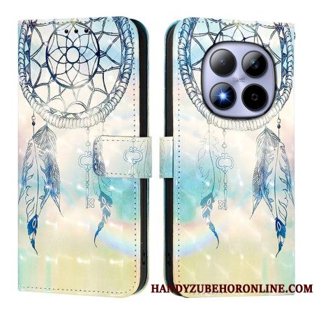 Flip Case Leren Xiaomi Redmi Note 15 Pro 5g Aquarel Dromenvanger