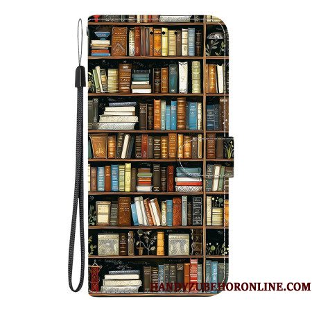 Folio-hoesje Samsung Galaxy A17 4g / 5g Telefoonhoesje Bibliotheek