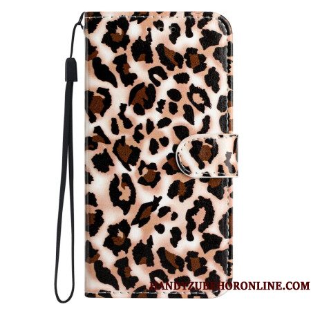 Folio-hoesje Samsung Galaxy A17 4g / 5g Telefoonhoesje Luipaardprint