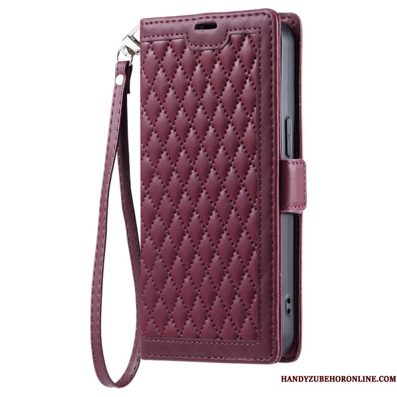 Folio-hoesje Samsung Galaxy A17 4g / 5g Telefoonhoesje Vintage Gewatteerd