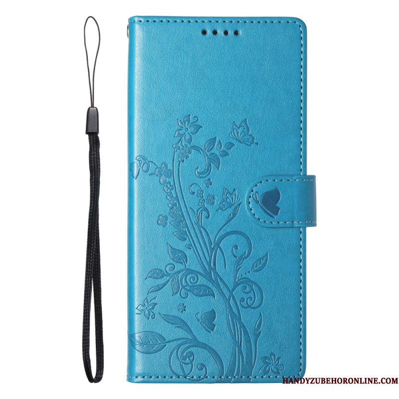Folio-hoesje Samsung Galaxy S25 Fe Telefoonhoesje Bloemenprint