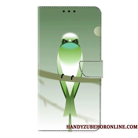 Folio-hoesje Samsung Galaxy S25 Plus 5g Groene Vogel