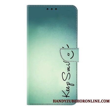 Folio-hoesje Samsung Galaxy S25 Plus 5g Telefoonhoesje Blijf Lachen