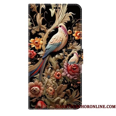 Folio-hoesje Samsung Galaxy S25 Plus 5g Telefoonhoesje Bloemen En Vogels