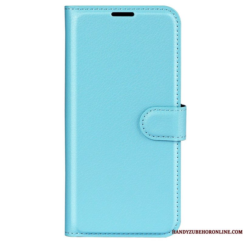 Folio-hoesje Samsung Galaxy S25 Ultra 5g Klassiek Lychee Kunstleer