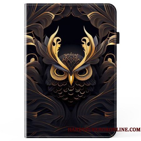 Folio-hoesje Samsung Galaxy Tab S10 Plus Telefoonhoesje Gouden Uil