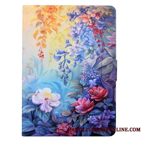 Folio-hoesje Samsung Galaxy Tab S11 Telefoonhoesje Bloemenschilderij