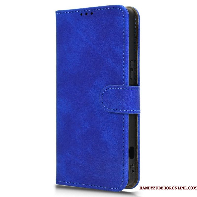 Folio-hoesje Sony Xperia 1 Vii Telefoonhoesje Suède-effect