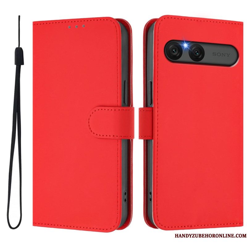 Folio-hoesje Sony Xperia 10 Vii Telefoonhoesje Kunstleer