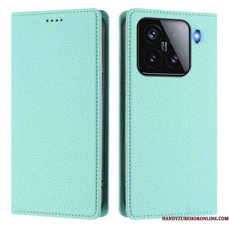 Folio-hoesje Voor Xiaomi 15 Rfid-blokkerend Leer-effect