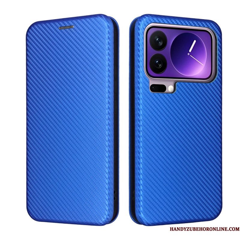 Folio-hoesje Voor Xiaomi 17 Pro Max Koolstofvezel