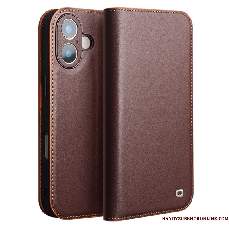 Folio-hoesje Voor iPhone 17 Qialino Leer