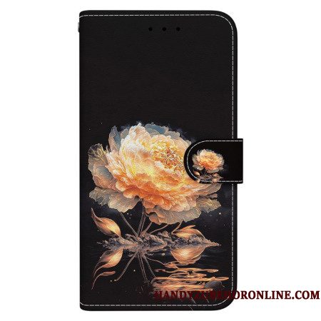 Folio-hoesje Xiaomi 15 Pro Gouden Pioenroos