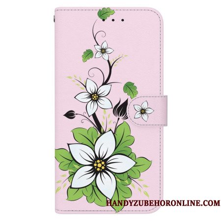 Folio-hoesje Xiaomi 15 Pro Telefoonhoesje 3d Lelie Patroon