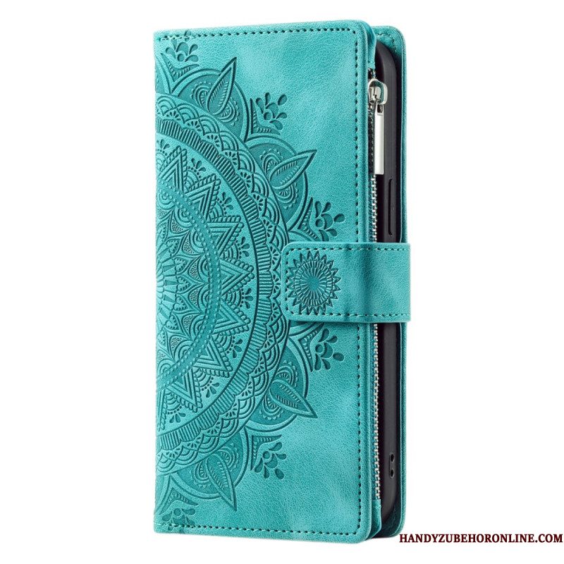 Folio-hoesje Xiaomi 15 Pro Telefoonhoesje Portemonnee Met Mandala-suède-effect