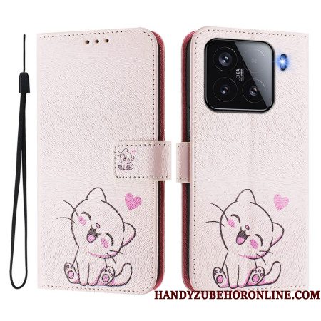 Folio-hoesje Xiaomi 15 Telefoonhoesje Kitten Motief