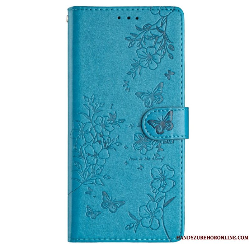 Folio-hoesje Xiaomi 15 Telefoonhoesje Vlinders En Bloemen
