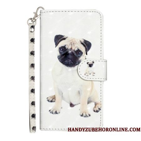 Folio-hoesje Xiaomi 15t Pro Mops Met Bandje