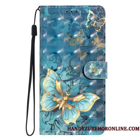Folio-hoesje Xiaomi 15t Pro Telefoonhoesje Gouden Vlinders