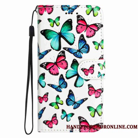Folio-hoesje Xiaomi 15t Pro Telefoonhoesje Kleurrijke Vlinders