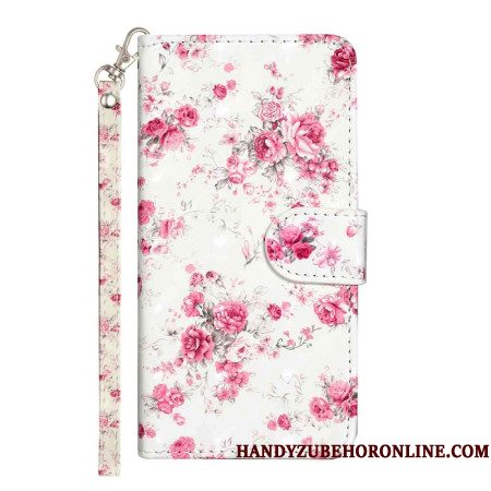 Folio-hoesje Xiaomi 15t Pro Telefoonhoesje Lanyard Rozen