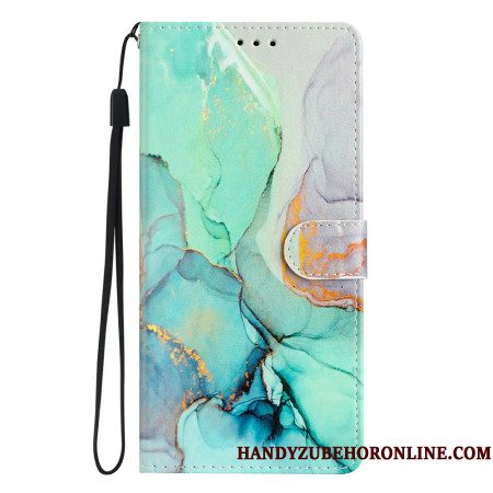 Folio-hoesje Xiaomi 15t Telefoonhoesje Groen Marmer