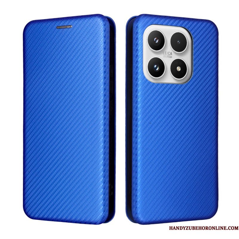 Folio-hoesje Xiaomi 17 Koolstofvezelstructuur