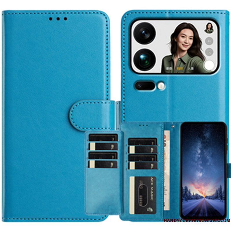 Folio-hoesje Xiaomi 17 Pro Telefoonhoesje Portemonnee Met 8 Kaartsleuven