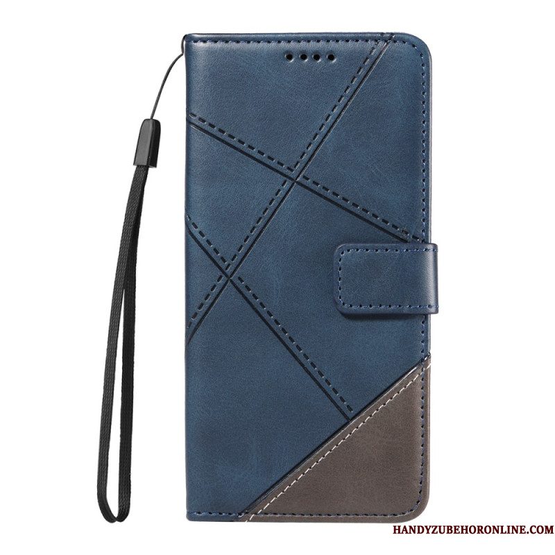 Folio-hoesje Xiaomi 17 Pro Tweekleurige Leerlook