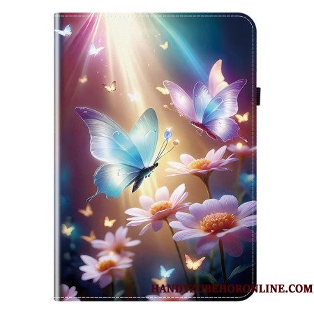 Folio-hoesje Xiaomi Pad 7 / 7 Pro Telefoonhoesje Lichtgevende Vlinders