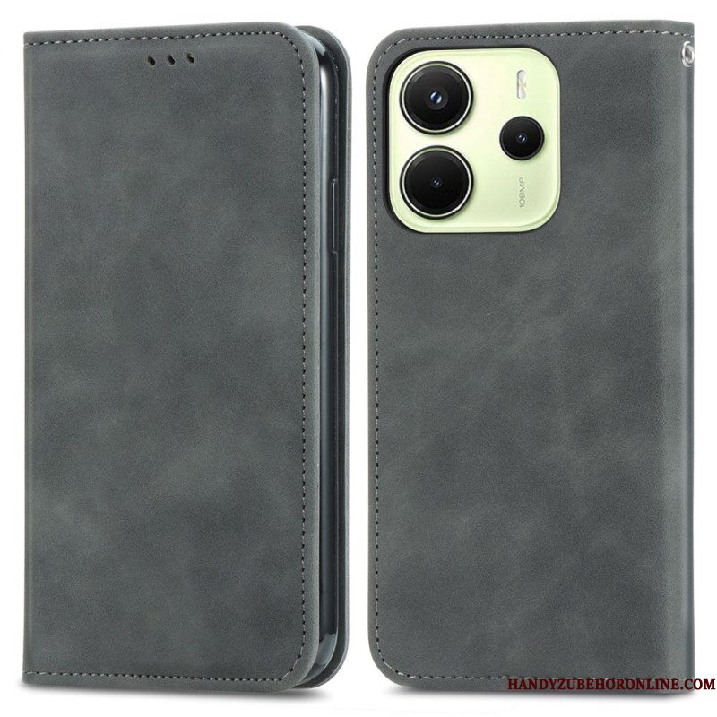 Folio-hoesje Xiaomi Redmi Note 14 4g Suède-effect