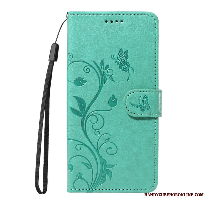 Folio-hoesje Xiaomi Redmi Note 14 4g Telefoonhoesje Bloemenpatronen