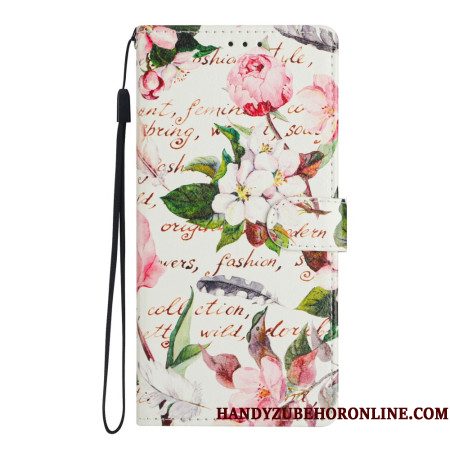 Folio-hoesje Xiaomi Redmi Note 14 4g Telefoonhoesje Bloemenpoëzie