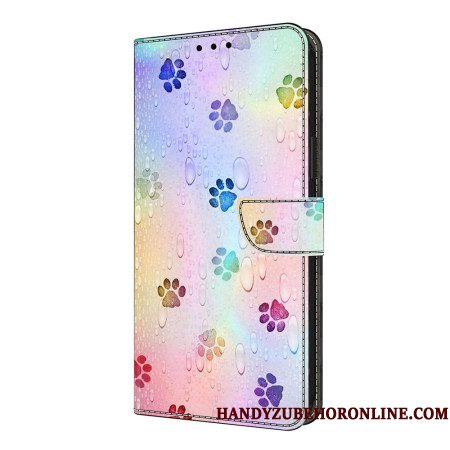 Folio-hoesje Xiaomi Redmi Note 14 Pro 4g Telefoonhoesje Kattenpootafdrukken