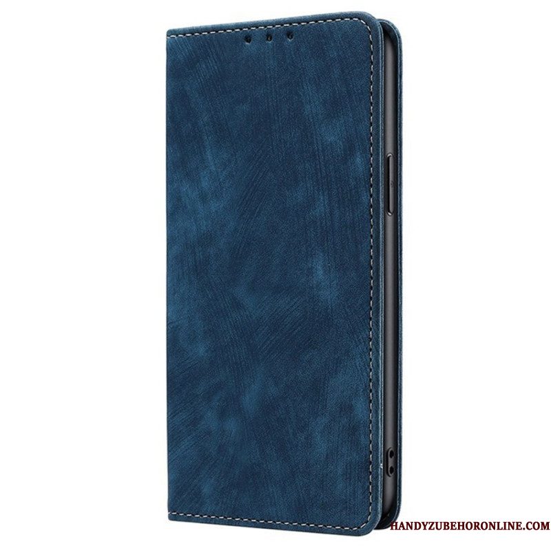 Folio-hoesje Xiaomi Redmi Note 14 Pro 4g Telefoonhoesje Rfid-portemonnee Met Suède-effect