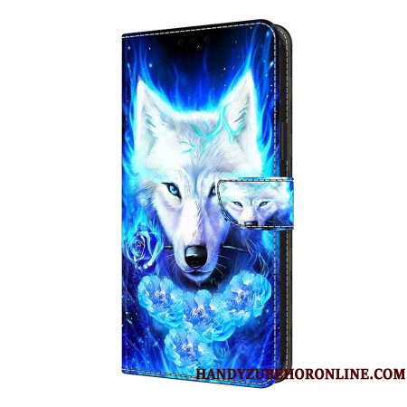 Folio-hoesje Xiaomi Redmi Note 14 Pro 4g Witte Wolf