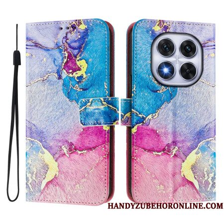 Folio-hoesje Xiaomi Redmi Note 14 Pro Plus 5g Meerkleurig Marmerpatroon