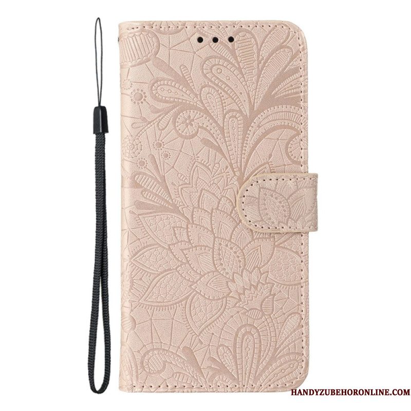 Folio-hoesje Xiaomi Redmi Note 14s Bloemenkant