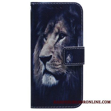 Folio-hoesje Xiaomi Redmi Note 15 5g Telefoonhoesje Dromende Leeuw