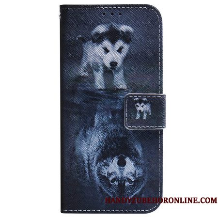 Folio-hoesje Xiaomi Redmi Note 15 5g Telefoonhoesje Droom Van Een Puppy
